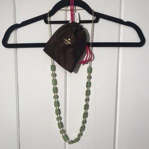 New Kate Spade Necklace Gold and Green
